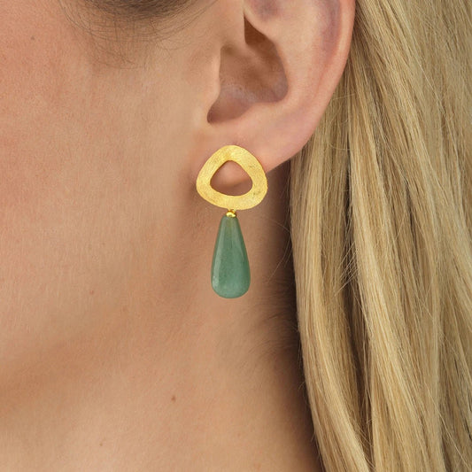 Afrodite - Aventurin Ohrringe - YNNOVIA