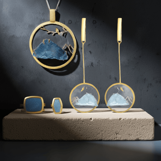 Alpenglanz – Schmuckset mit Aquamarin - YNNOVIA