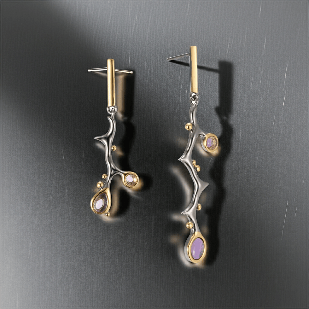 Amethyst Ohrringe - Soul Balance - YNNOVIA