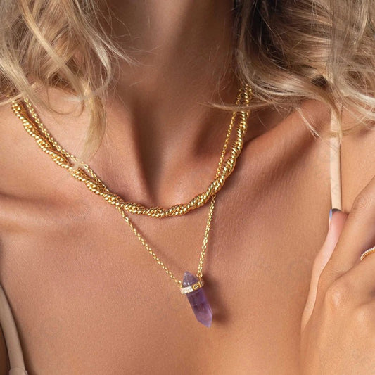 Amethystkette - Celestial Harmony - YNNOVIA