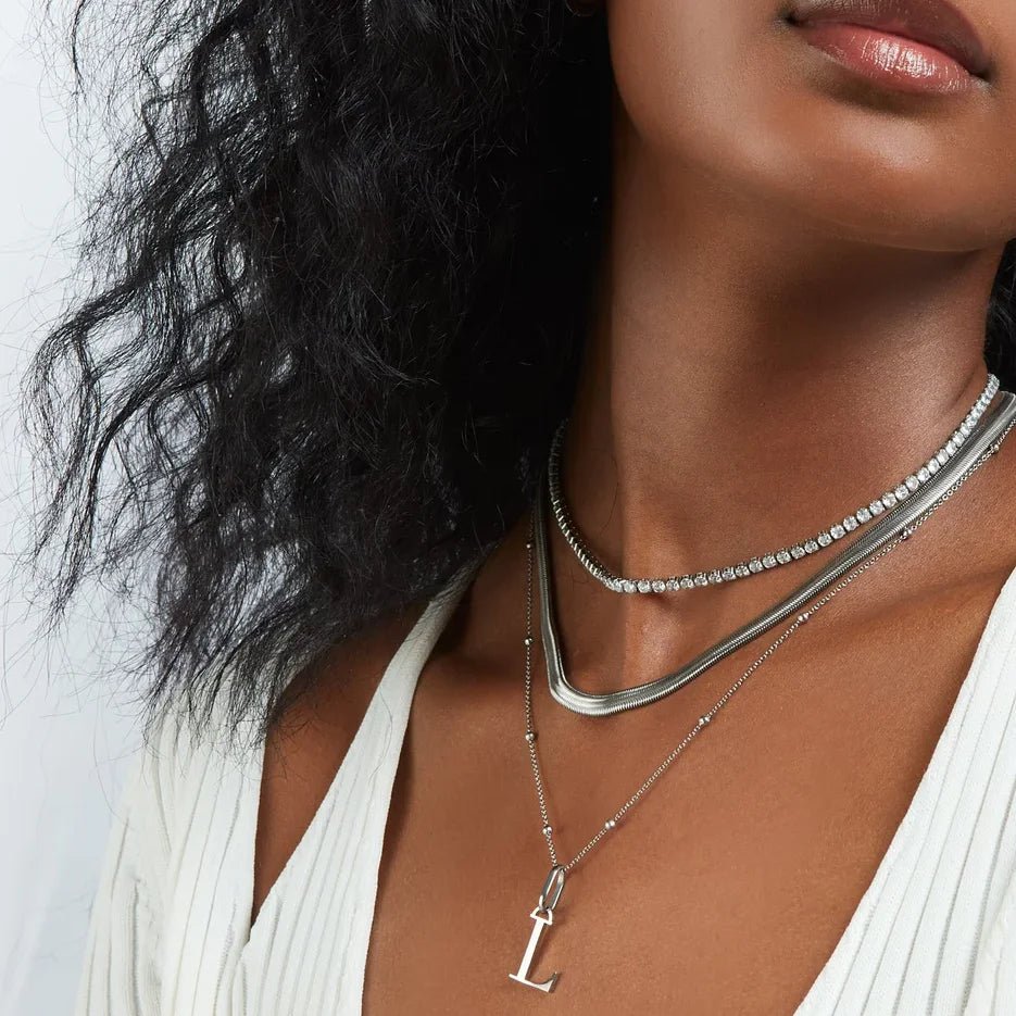 Essential - Herringbone Kette Silber - YNNOVIA
