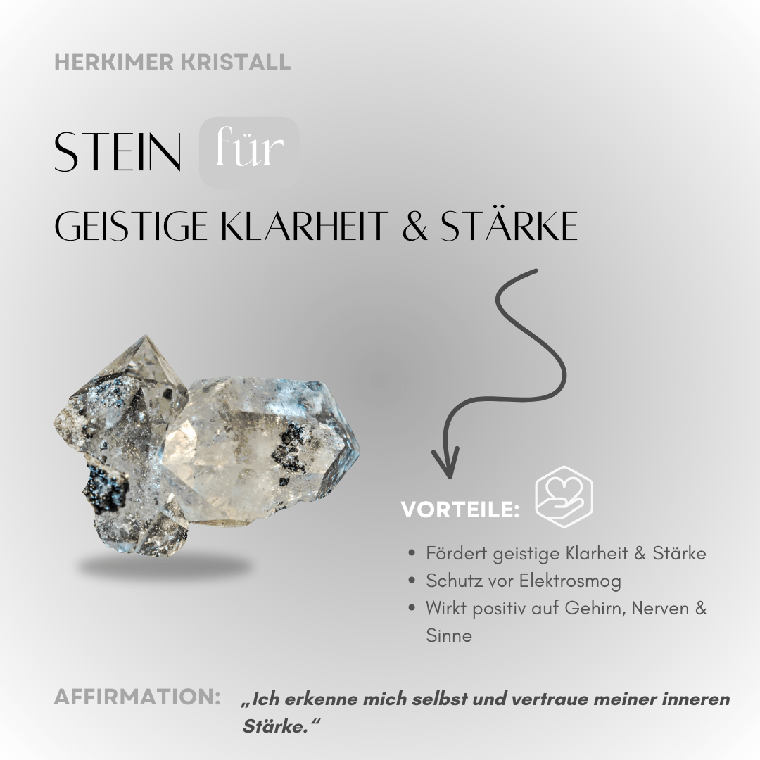 Herkimer Klarheit – Ring aus rohem Herkimer Kristall - YNNOVIA