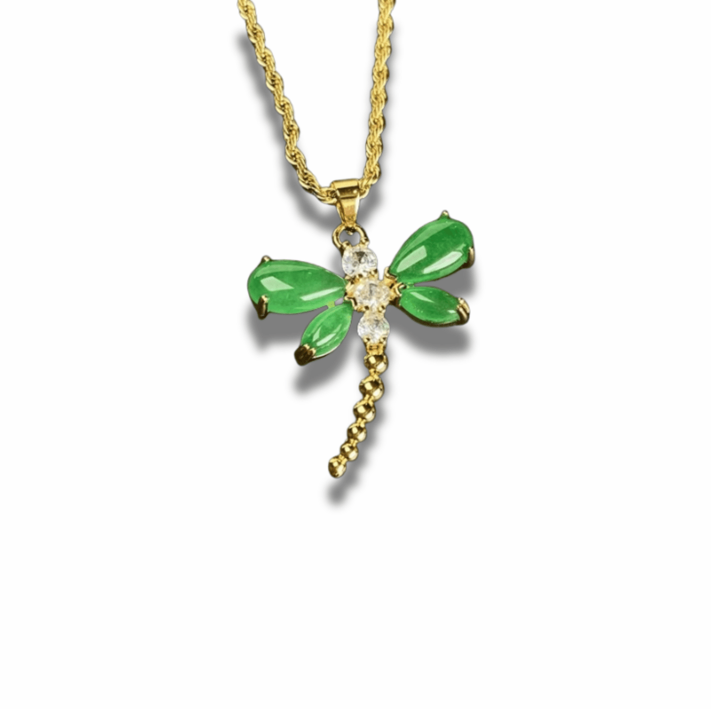 Jade Whisper - Kette mit Jade - Libelle - YNNOVIA