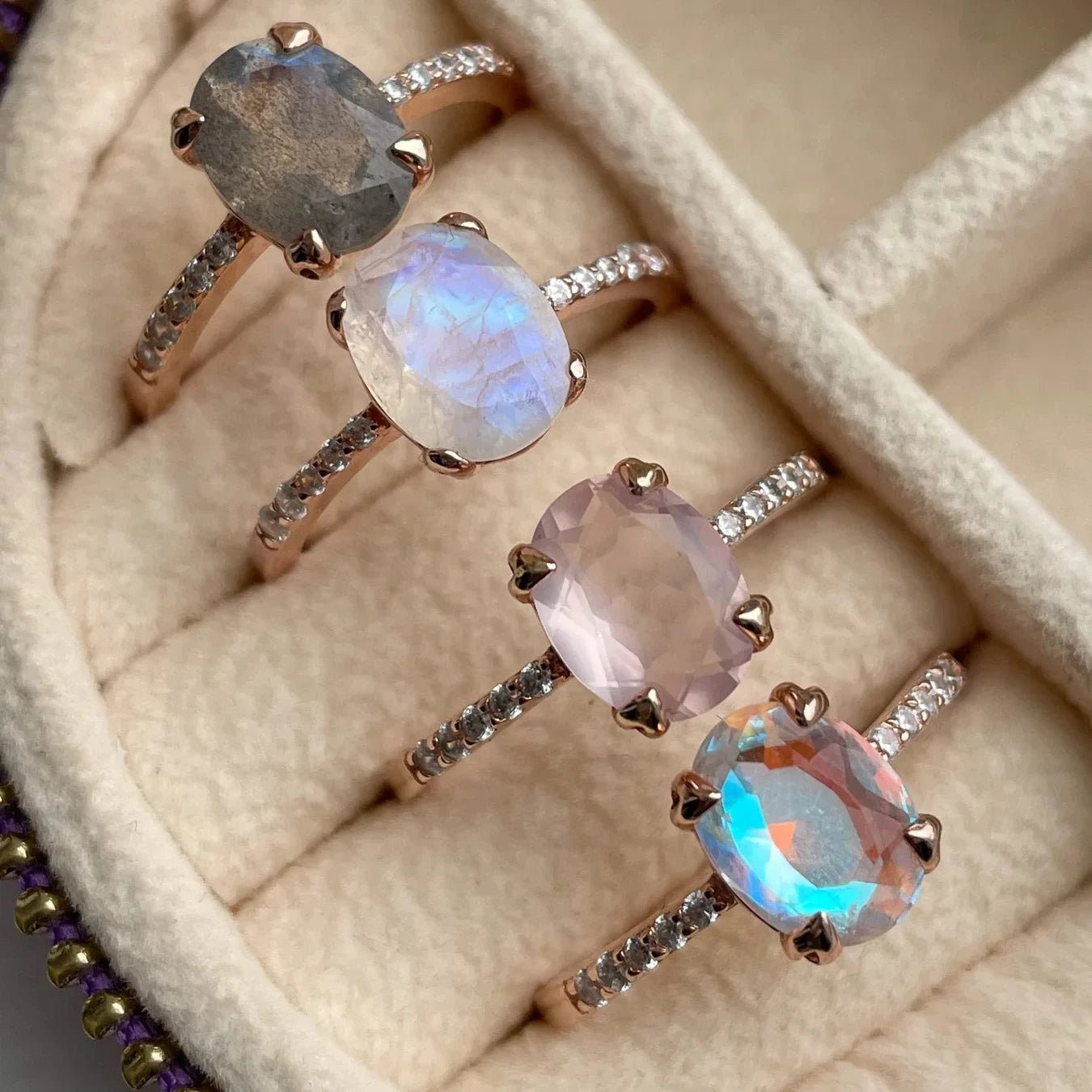Labradorit Ring - Aurora Mystic - YNNOVIA