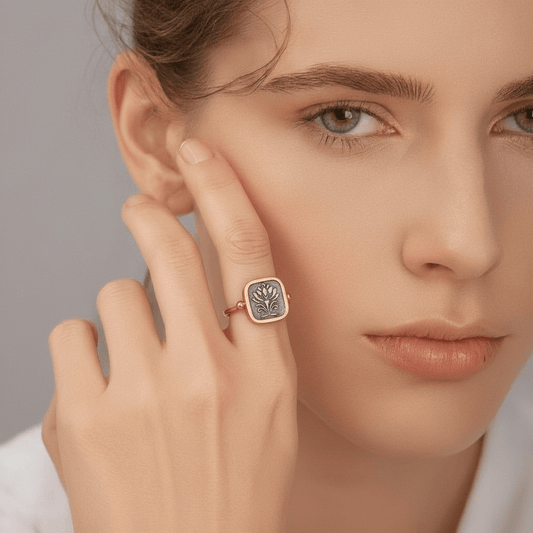 Lotus Awakening | Ring - spirituellen Wiedergeburt - YNNOVIA