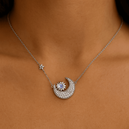 Mondstein - Kette | Luna Lumen | Intuition & Lichtkraft - YNNOVIA