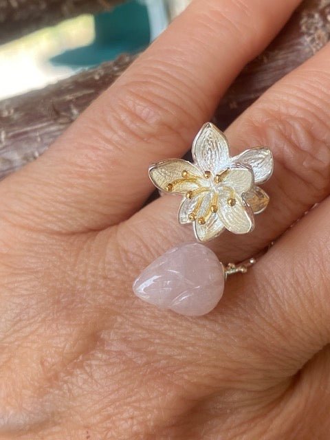 Rosenquarz Ring - Heart of Growth - YNNOVIA