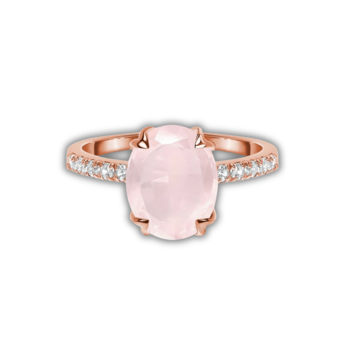 Rosenquarz Ring - Ynnovia