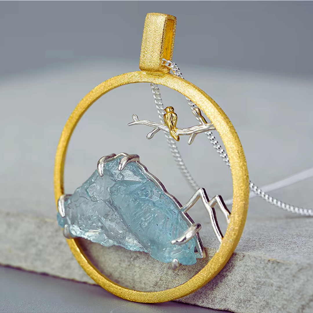 Alpenglanz – Schmuckset mit Aquamarin