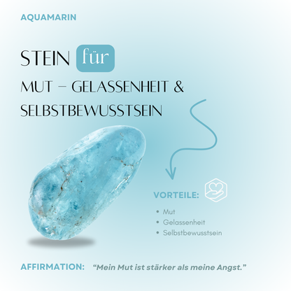 Ocean Soul – Ring mit Rohstein-Aquamarin