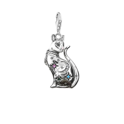 Magic Cat Pendant - Silver