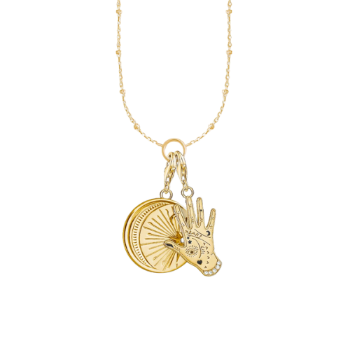 Necklace - Hand, Moon and Star