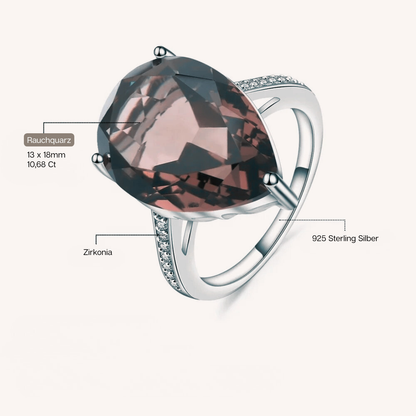 Rauchquarz Ring - Soul Anchor | Erdung & Fokus