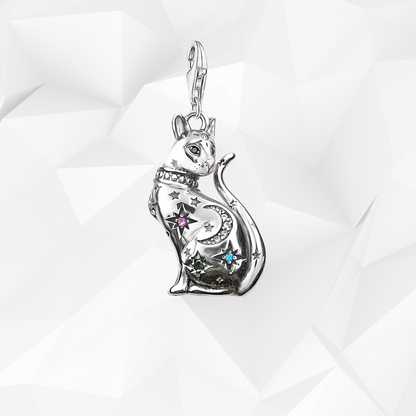 Magic Cat Pendant - Silver