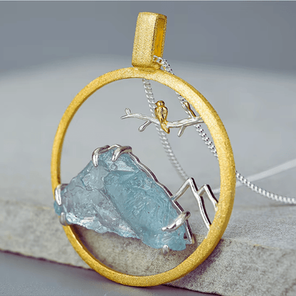 Alpenglanz – Schmuckset mit Aquamarin - YNNOVIA