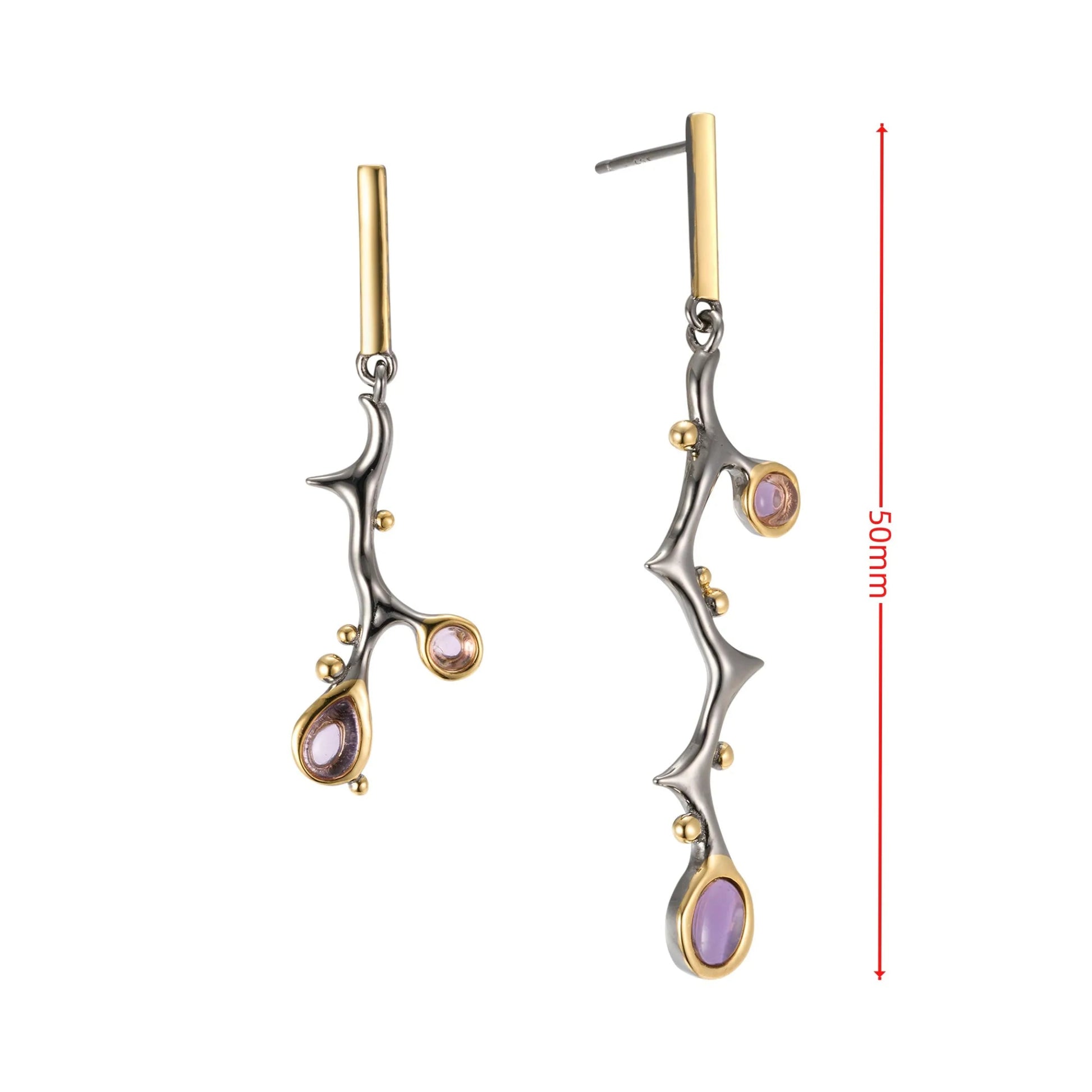 Amethyst Ohrringe - Soul Balance - YNNOVIA