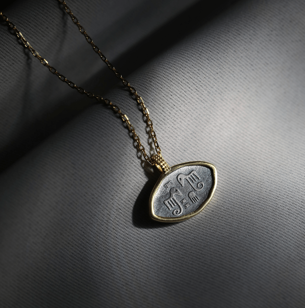 Elefanten der Göttin | Fruchtbarkeitskette aus alter Mesopotamischer Symbolik - YNNOVIA