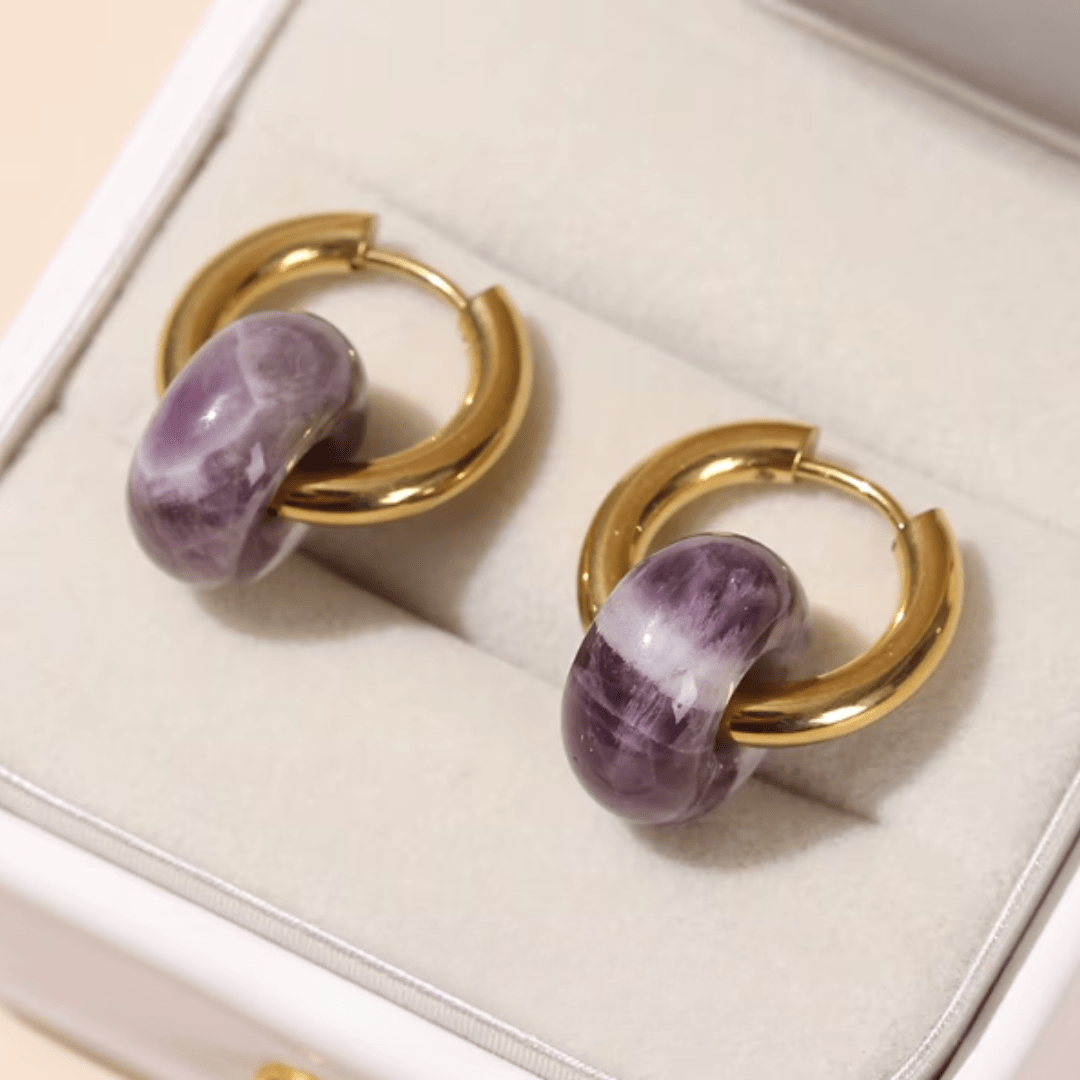 Go & Glow | Edelstein - Hoops - YNNOVIA