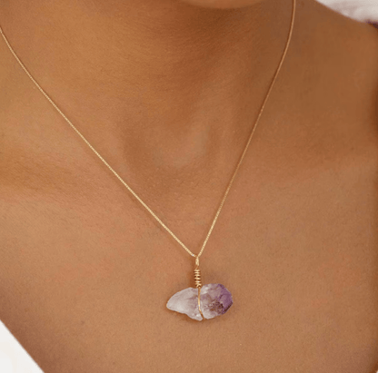 Go & Glow Kette | Edelstahl & Edelstein | Geburtsstein - YNNOVIA