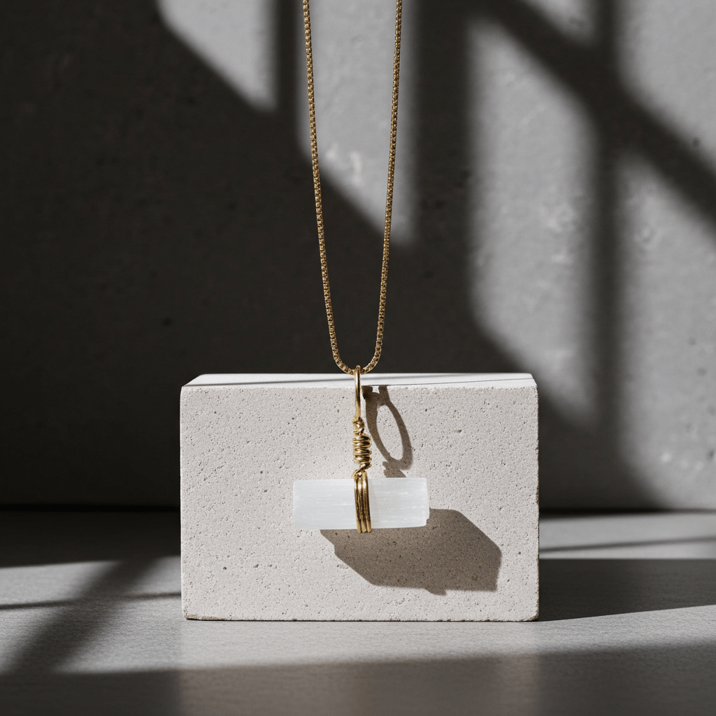 Go & Glow Kette | Edelstahl & Edelstein | Geburtsstein - YNNOVIA