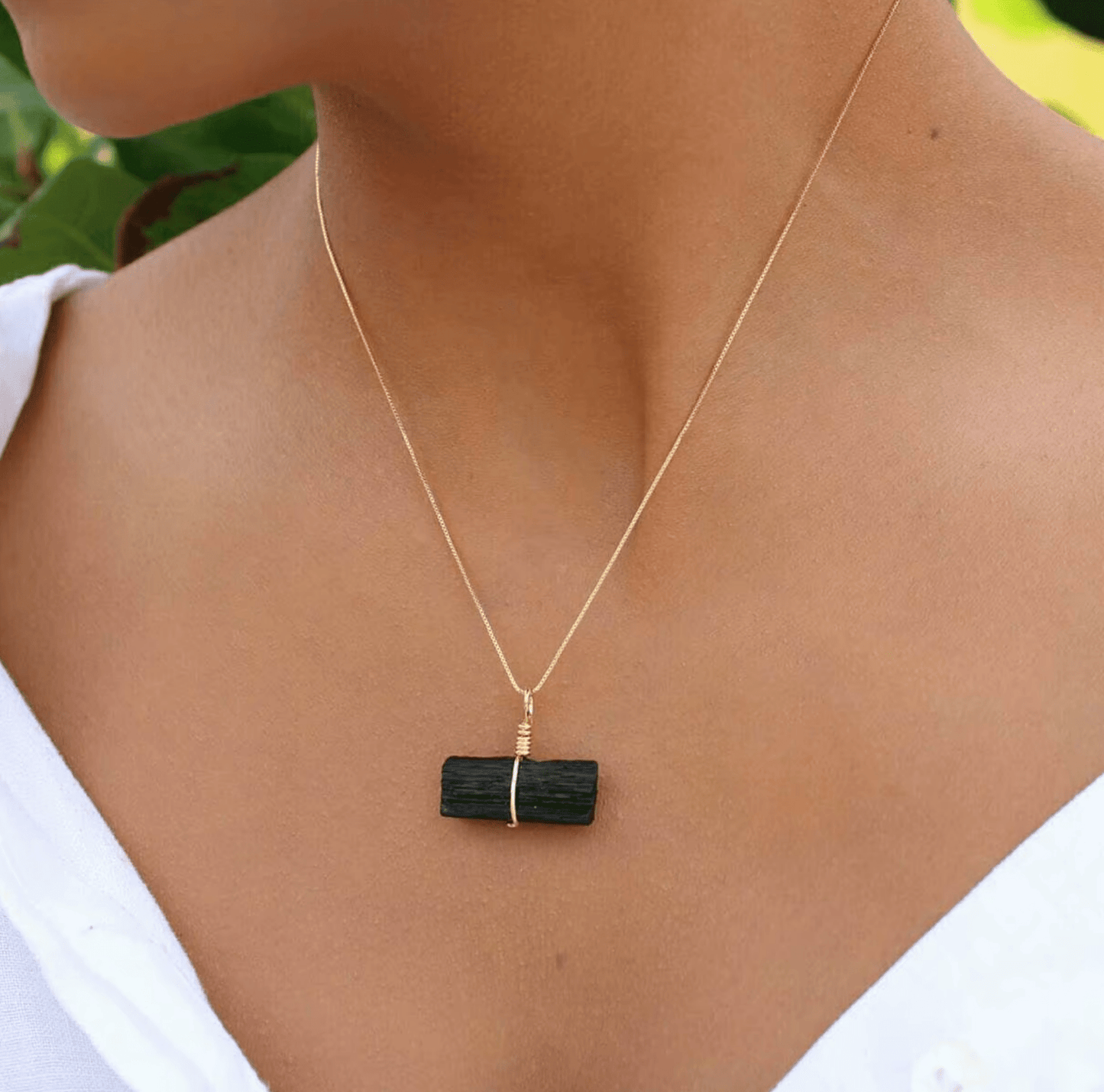 Go & Glow Kette | Edelstahl & Edelstein | Geburtsstein - YNNOVIA