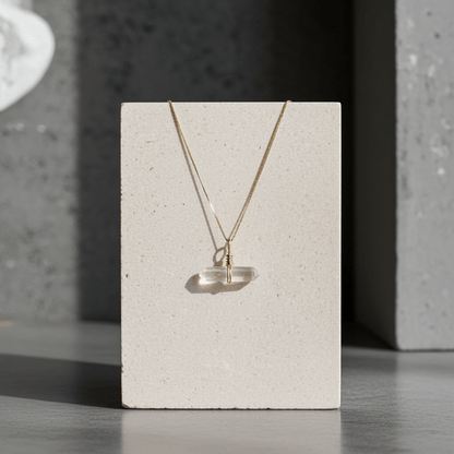 Go & Glow Kette | Edelstahl & Edelstein | Geburtsstein - YNNOVIA