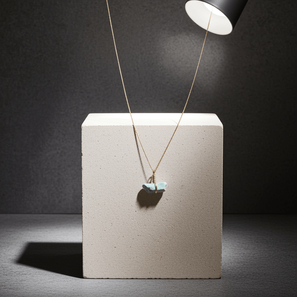 Go & Glow Kette | Edelstahl & Edelstein | Geburtsstein - YNNOVIA