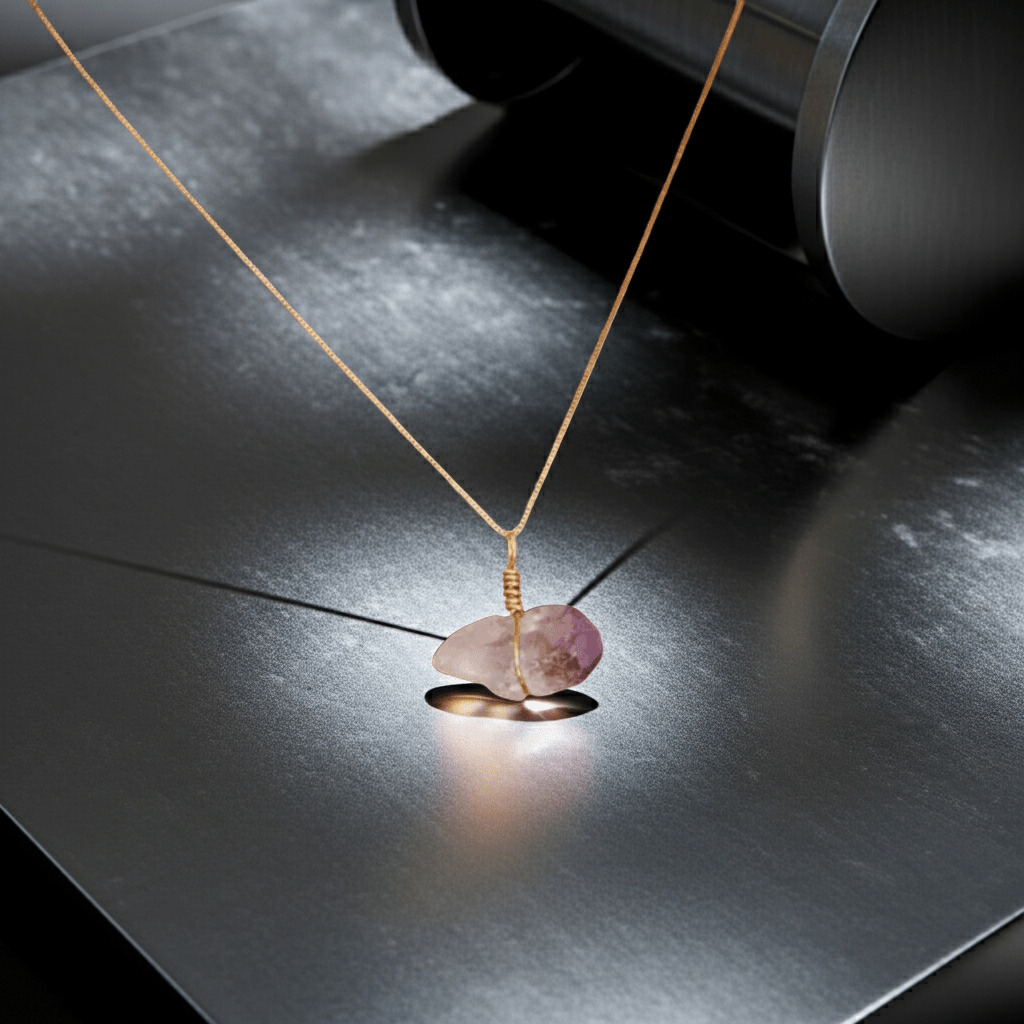 Go & Glow Kette | Edelstahl & Edelstein | Geburtsstein - YNNOVIA