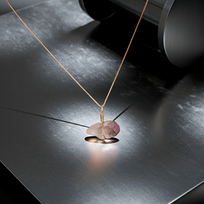 Go & Glow Kette | Edelstahl & Edelstein | Geburtsstein - YNNOVIA