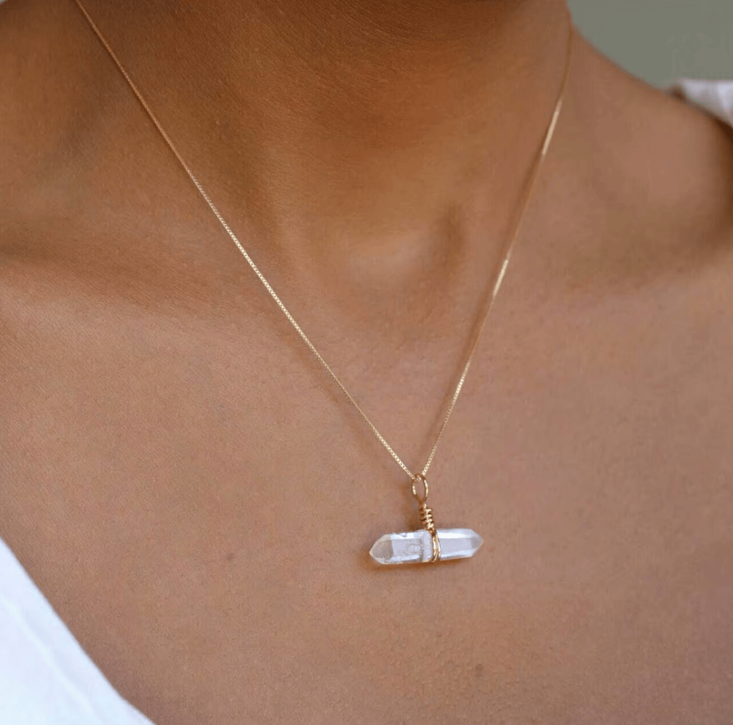 Go & Glow Kette | Edelstahl & Edelstein | Geburtsstein - YNNOVIA