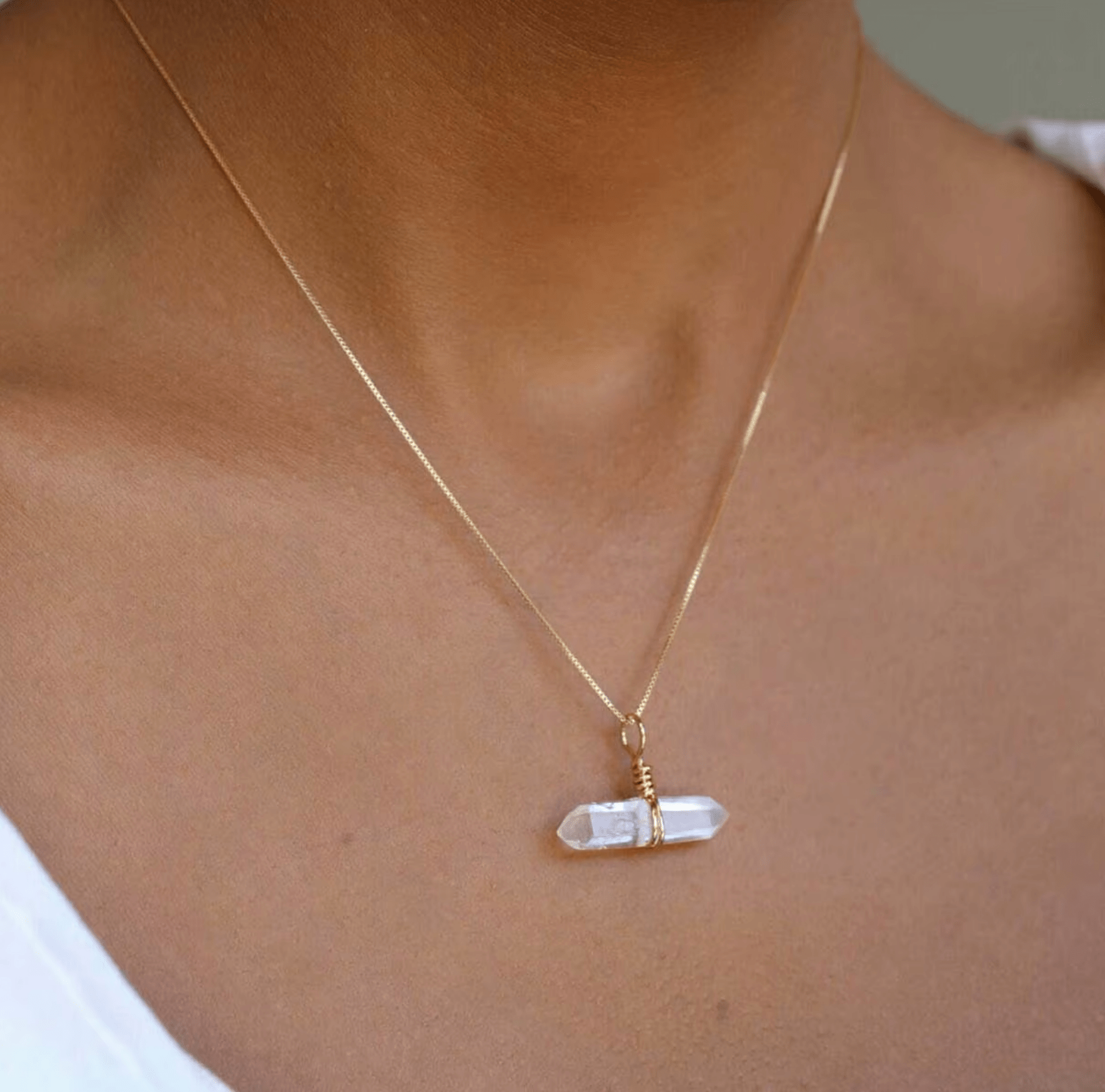 Go & Glow Kette | Edelstahl & Edelstein | Geburtsstein - YNNOVIA