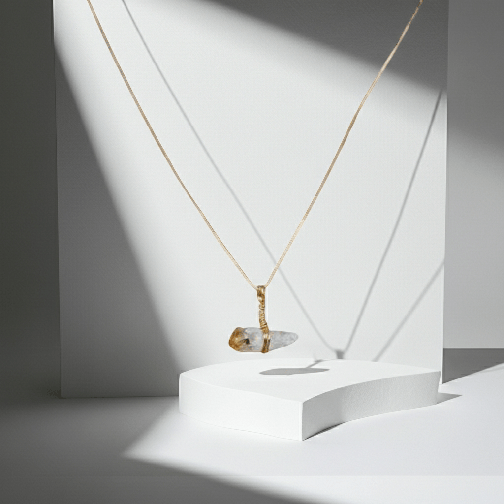 Go & Glow Kette | Edelstahl & Edelstein | Geburtsstein - YNNOVIA