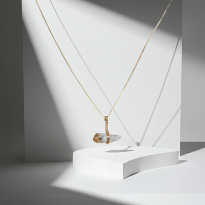 Go & Glow Kette | Edelstahl & Edelstein | Geburtsstein - YNNOVIA