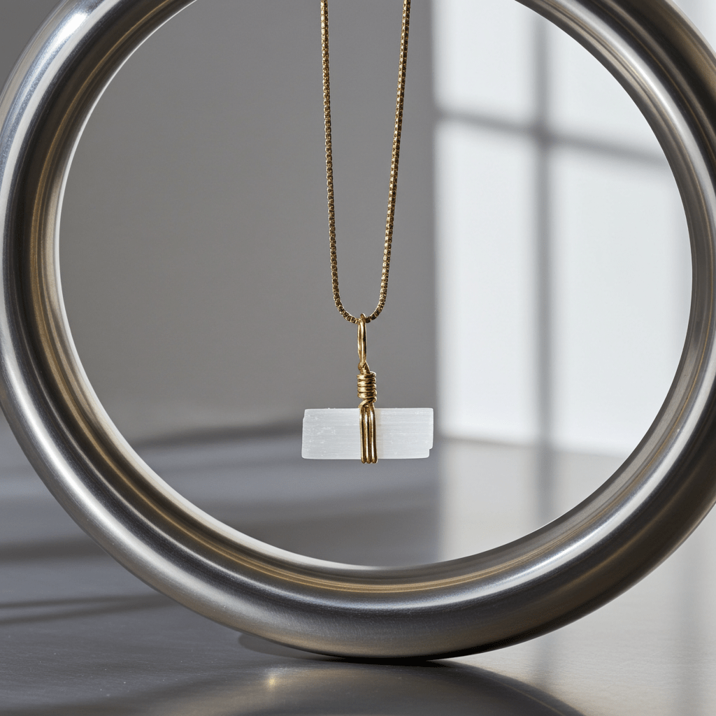 Go & Glow Kette | Edelstahl & Edelstein | Geburtsstein - YNNOVIA