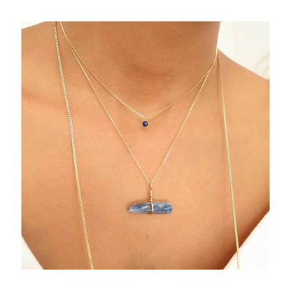 Go & Glow Kette | Edelstahl & Edelstein | Geburtsstein - YNNOVIA