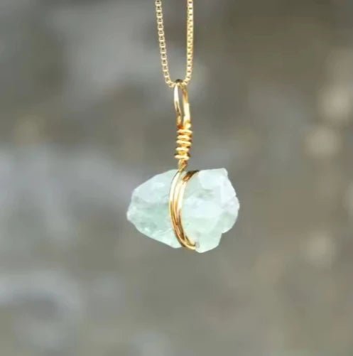 Go & Glow Kette | Edelstahl & Edelstein | Geburtsstein - YNNOVIA