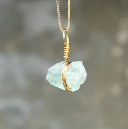 Go & Glow Kette | Edelstahl & Edelstein | Geburtsstein - YNNOVIA