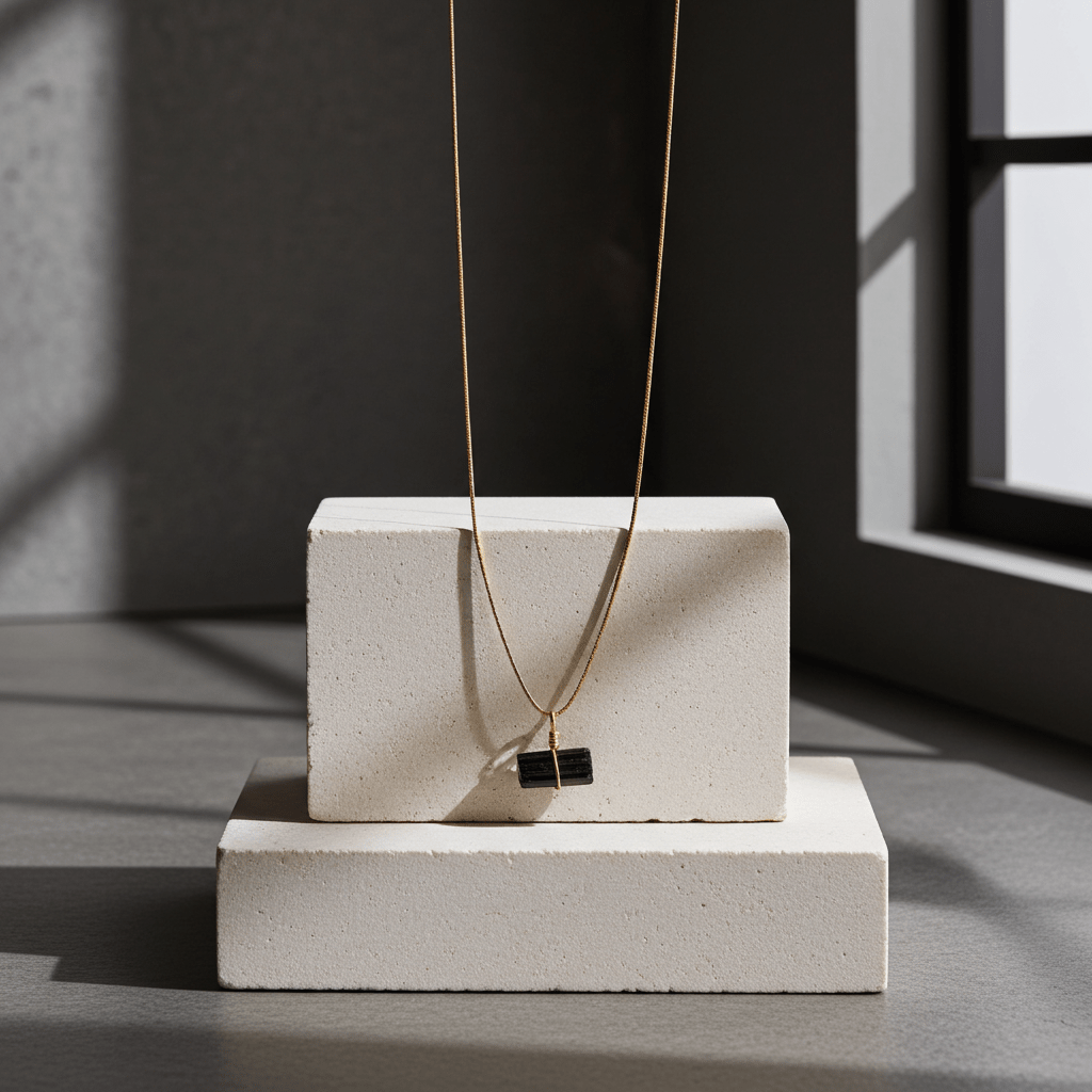 Go & Glow Kette | Edelstahl & Edelstein | Geburtsstein - YNNOVIA