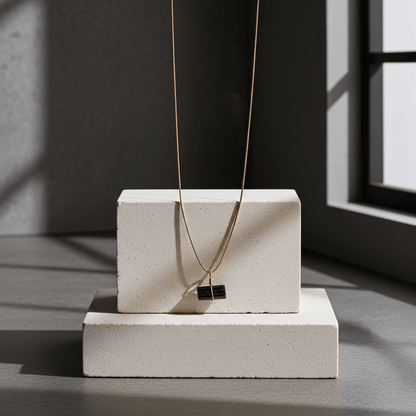 Go & Glow Kette | Edelstahl & Edelstein | Geburtsstein - YNNOVIA