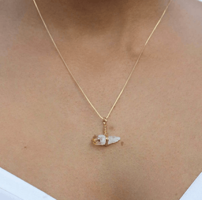 Go & Glow Kette | Edelstahl & Edelstein | Geburtsstein - YNNOVIA