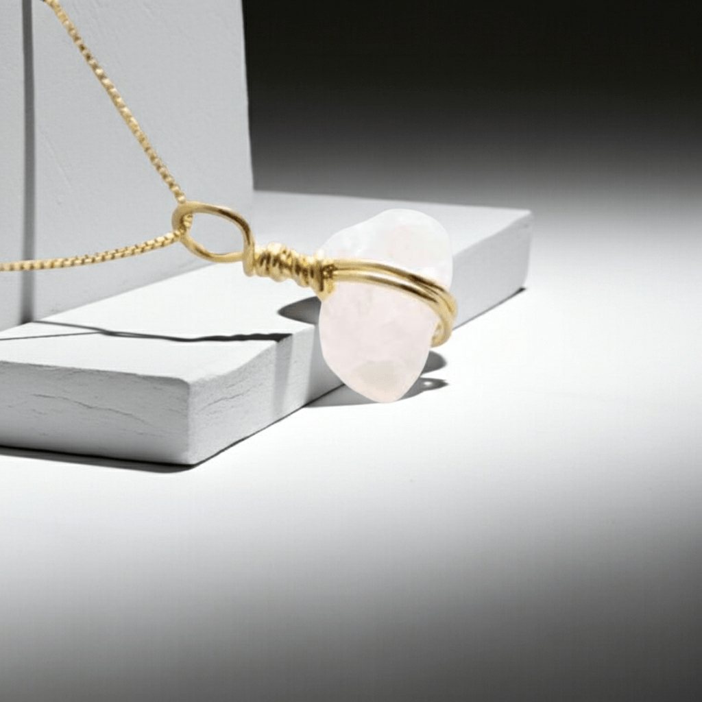 Go & Glow Kette | Edelstahl & Edelstein | Geburtsstein - YNNOVIA