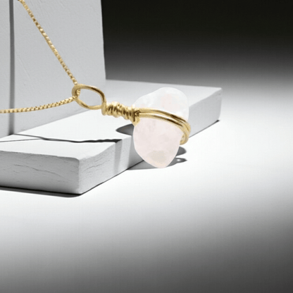 Go & Glow Kette | Edelstahl & Edelstein | Geburtsstein - YNNOVIA