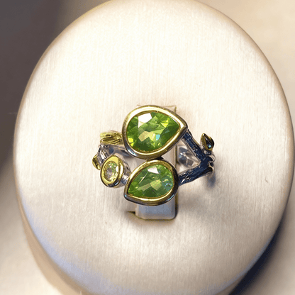 Green Flame - Ring mit Peridot - YNNOVIA