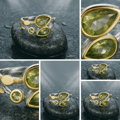 Green Flame - Ring mit Peridot - YNNOVIA