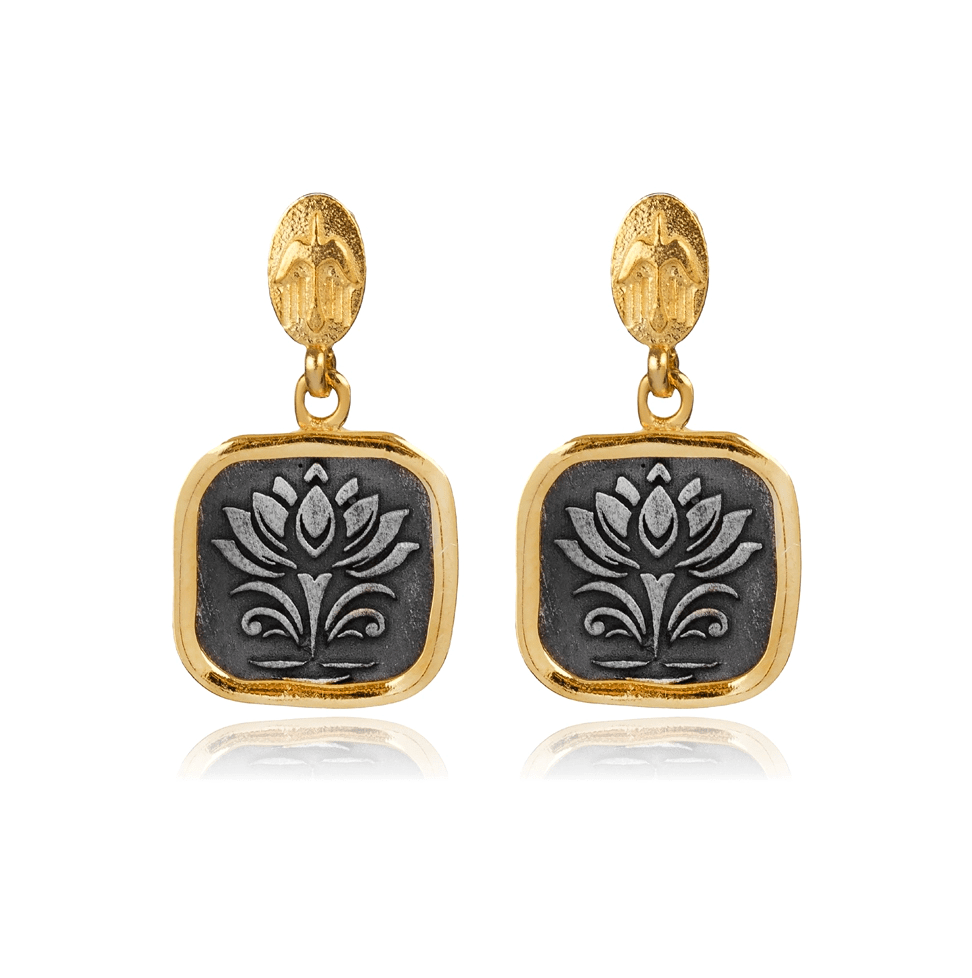 Lotus Awakening | Ohrringe - spirituellen Wiedergeburt - YNNOVIA