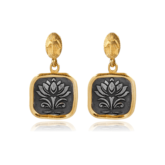 Lotus Awakening | Ohrringe - spirituellen Wiedergeburt - YNNOVIA