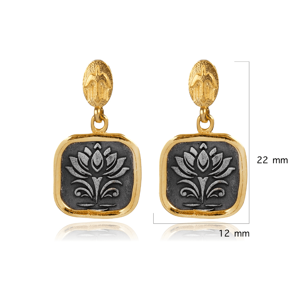 Lotus Awakening | Ohrringe - spirituellen Wiedergeburt - YNNOVIA