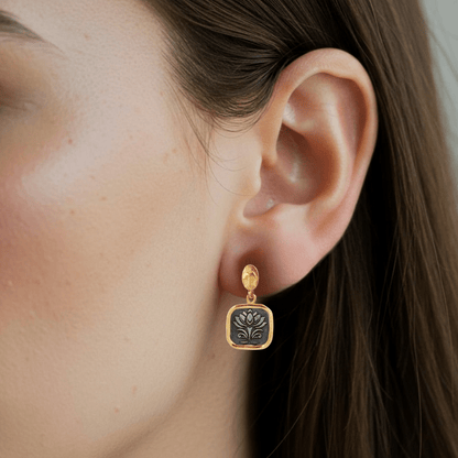 Lotus Awakening | Ohrringe - spirituellen Wiedergeburt - YNNOVIA