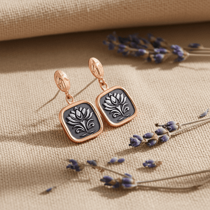 Lotus Awakening | Ohrringe - spirituellen Wiedergeburt - YNNOVIA