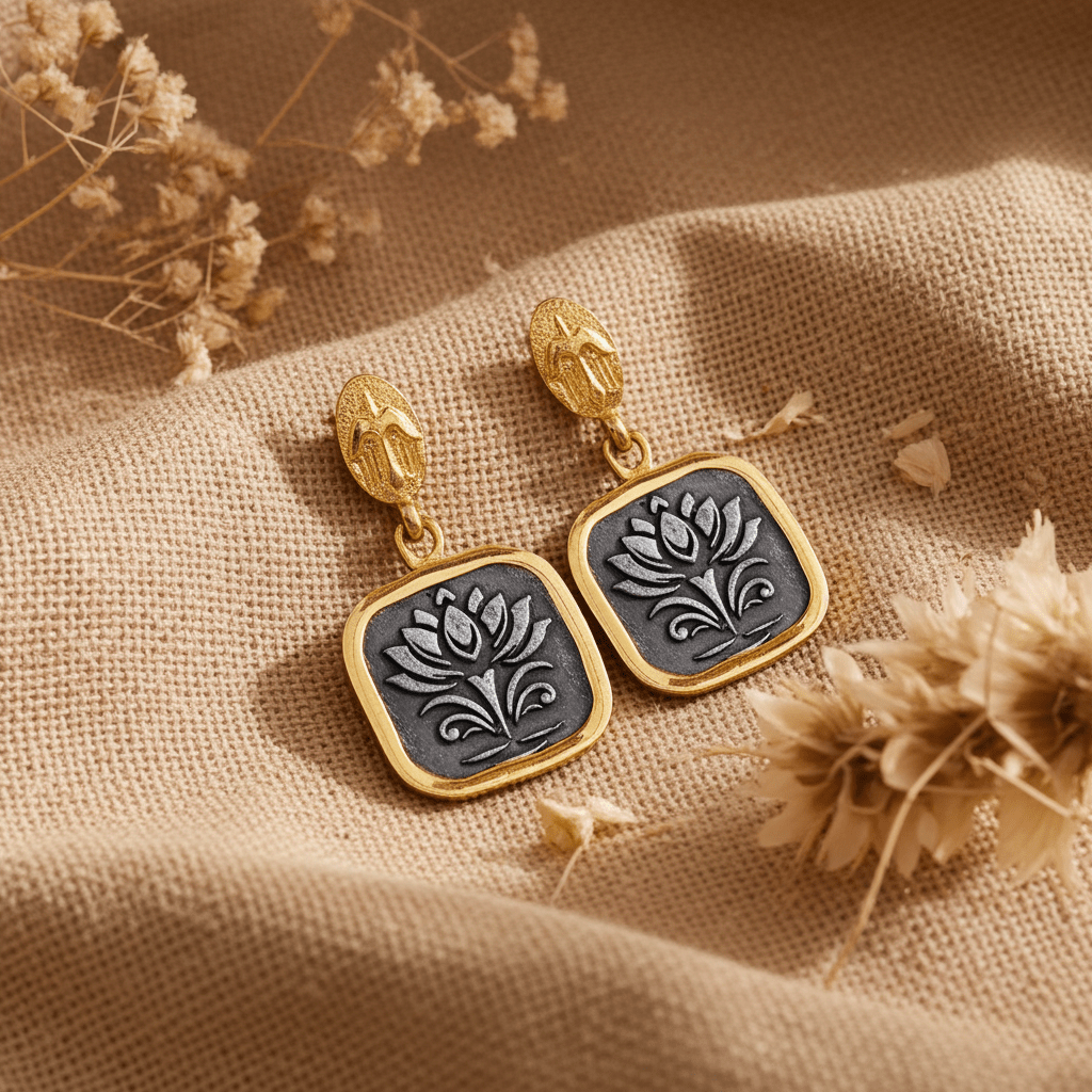 Lotus Awakening | Ohrringe - spirituellen Wiedergeburt - YNNOVIA